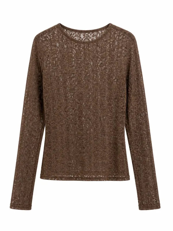 Chocolate Lace Top