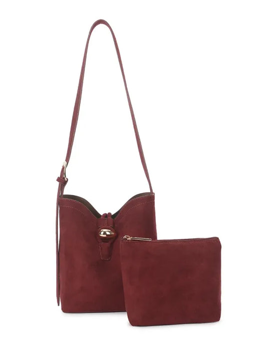Kunstlederen Suede Schoudertas