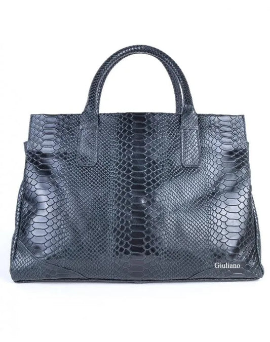 Lederen handtas | Kroko | 552883