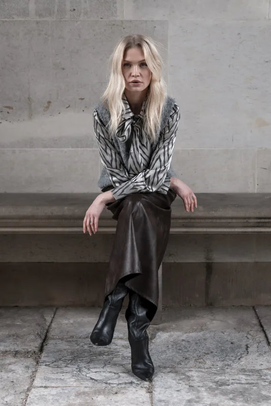 Animal silver blouse 53593-32