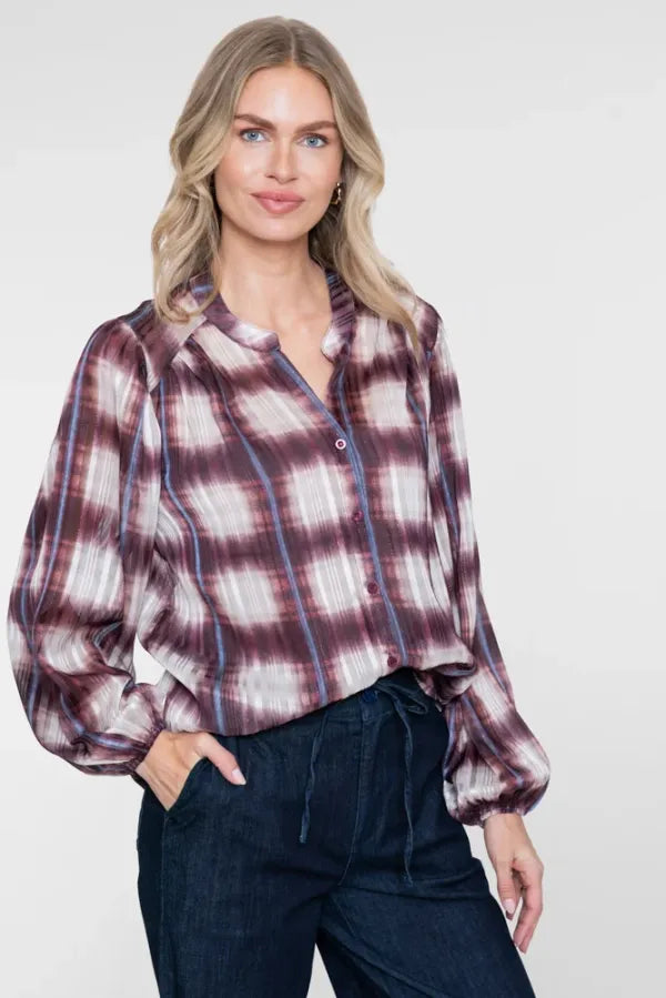Blouse Check Lurex