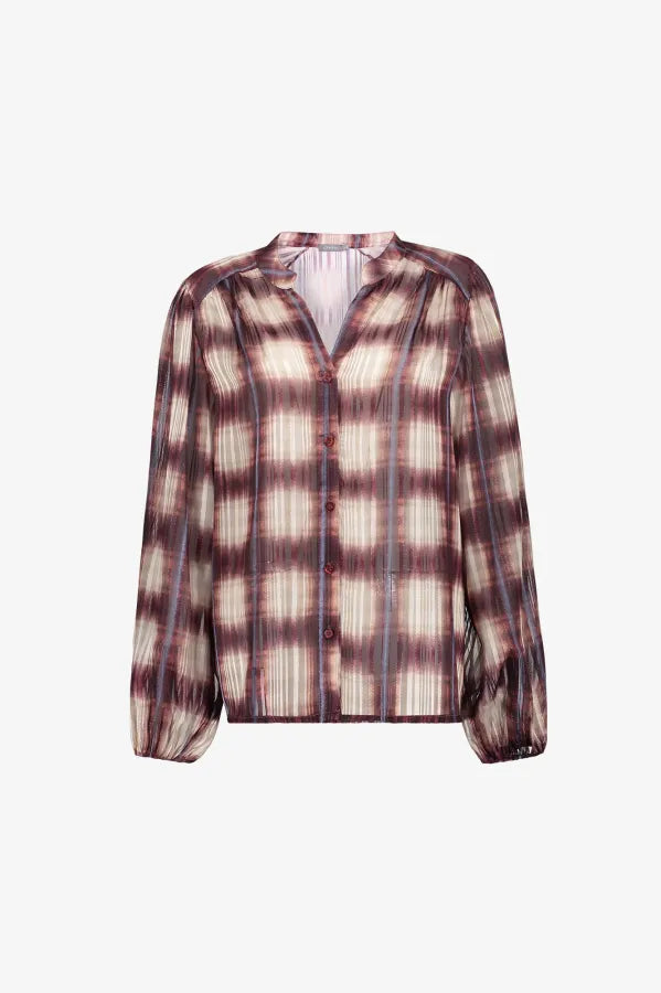 Blouse Check Lurex