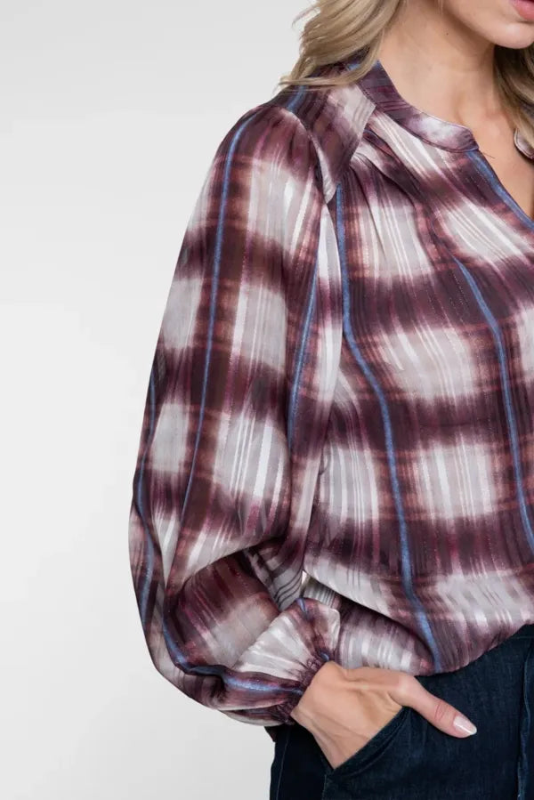 Blouse Check Lurex