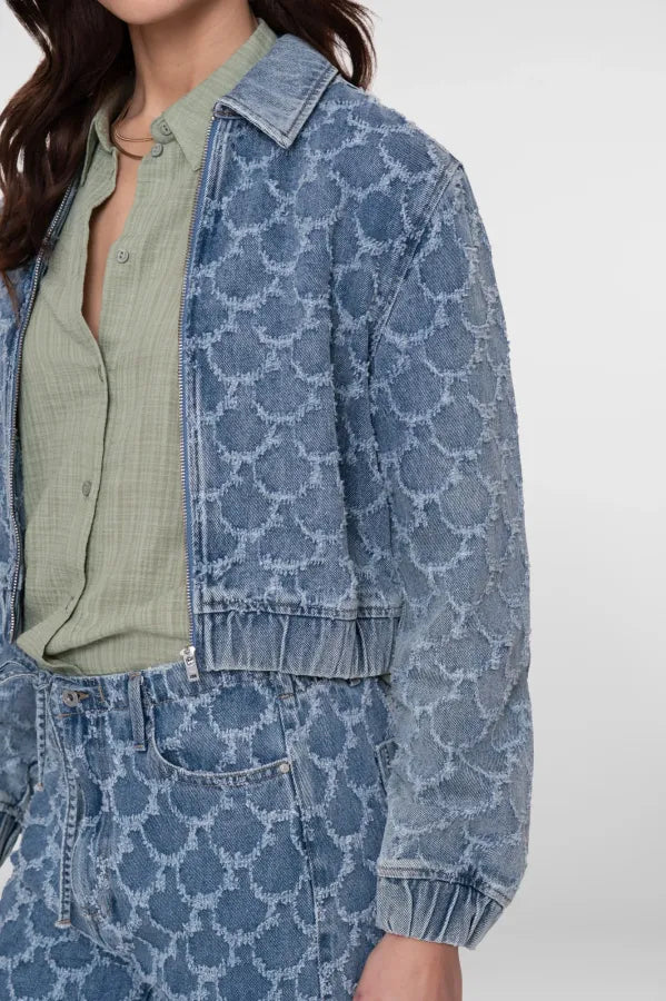 Jeans Jacket Jacquard Circles 115280