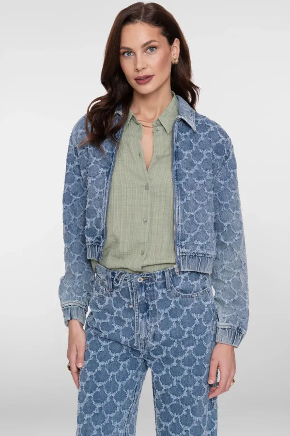 Jeans Jacket Jacquard Circles 115280