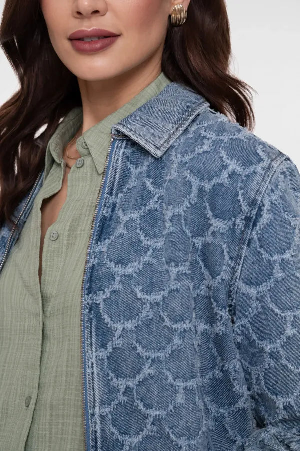 Jeans Jacket Jacquard Circles 115280