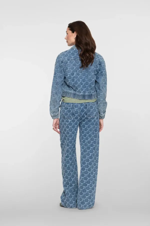 Jeans Jacket Jacquard Circles 115280