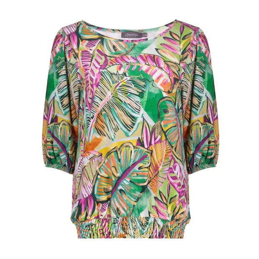 T-shirt smock jersey AOP