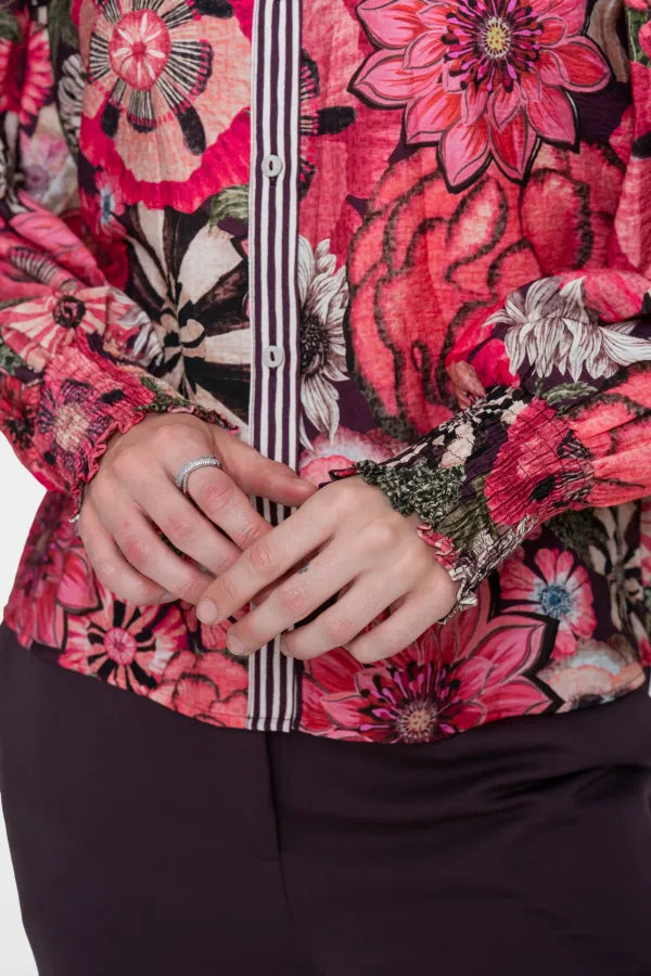 blouse plum -000380