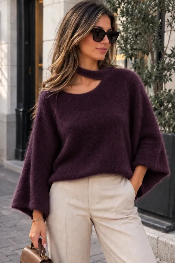 Fluffy Cut-Out Trui