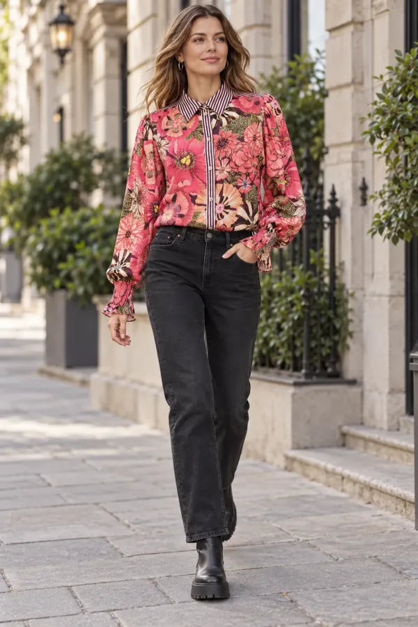 blouse plum -000380