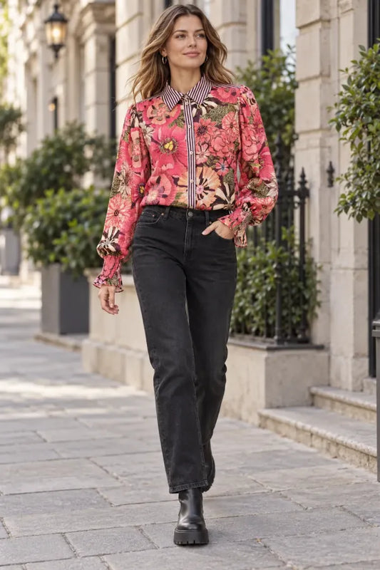 blouse plum -000380