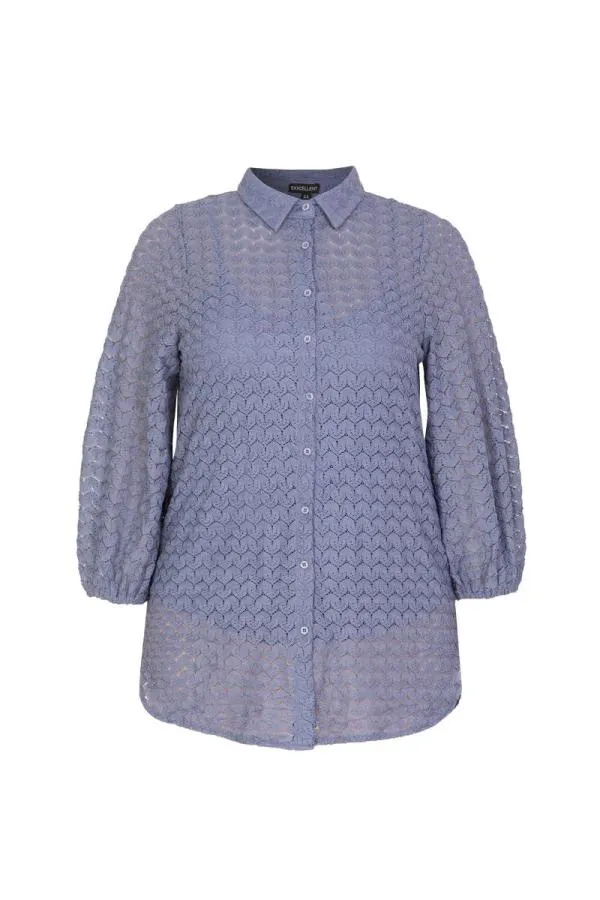 EXXCELLENT_Babette_blouse_Staalblauw
