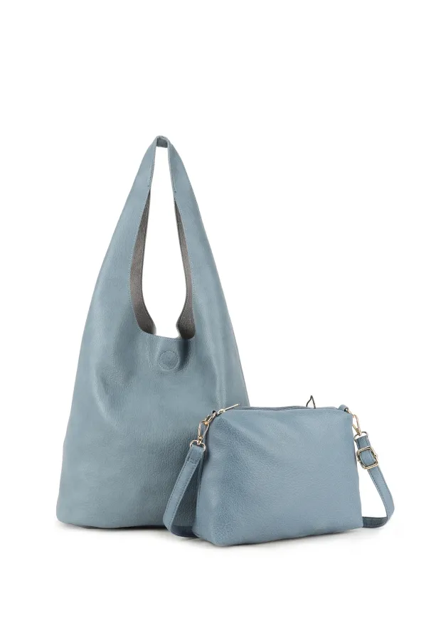 GIULIANO_Kunstlederen_Schoudertas_Blauw