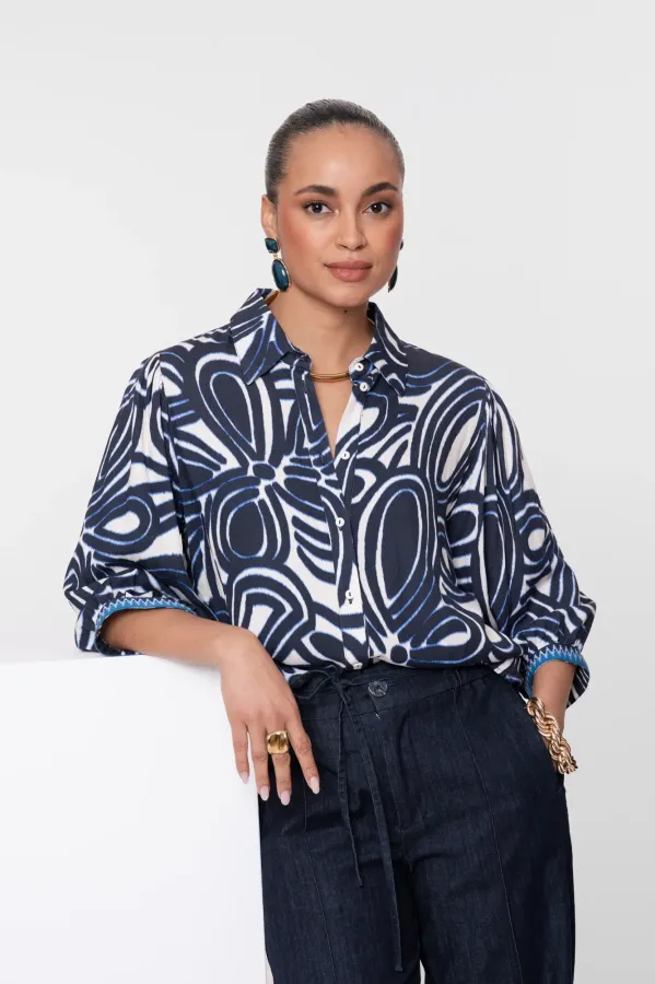 Geisha_Blouse_63250_20_Blauw_Ecru