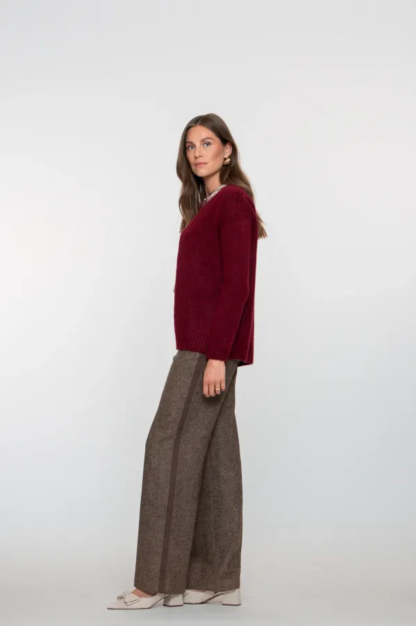 Geisha_Pants_Tweed_Tape_Bruin_1