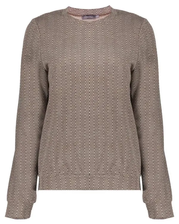 Geisha_Top_Jacquard_Brown_Gold