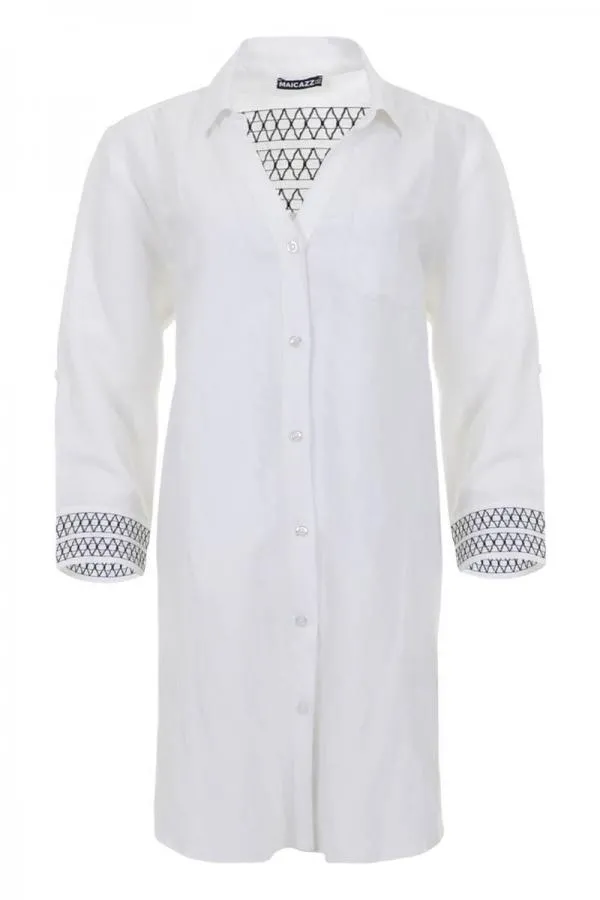 Maicazz_FENJA_LNG_Blouse_Offwhite