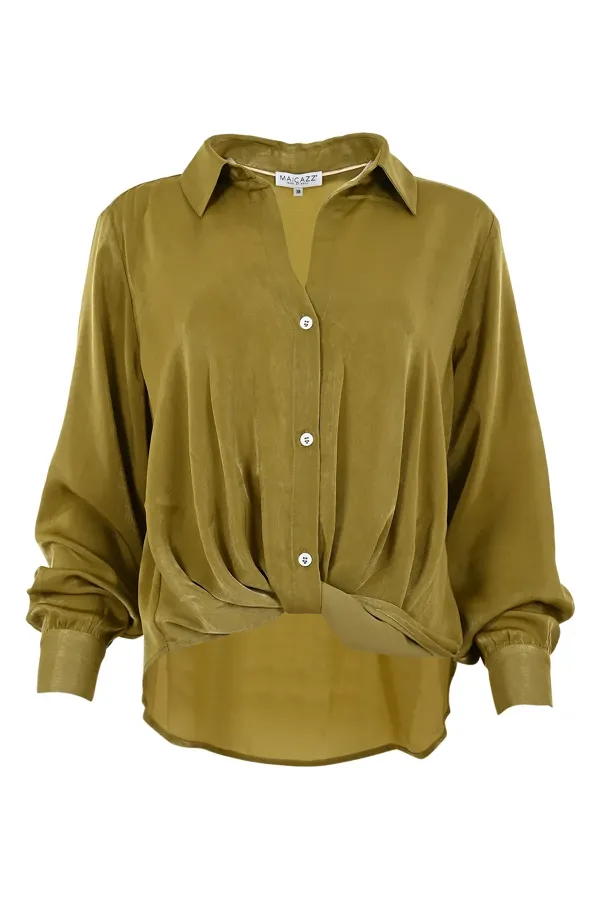 Maicazz_Perle_blouse_Mos_groen