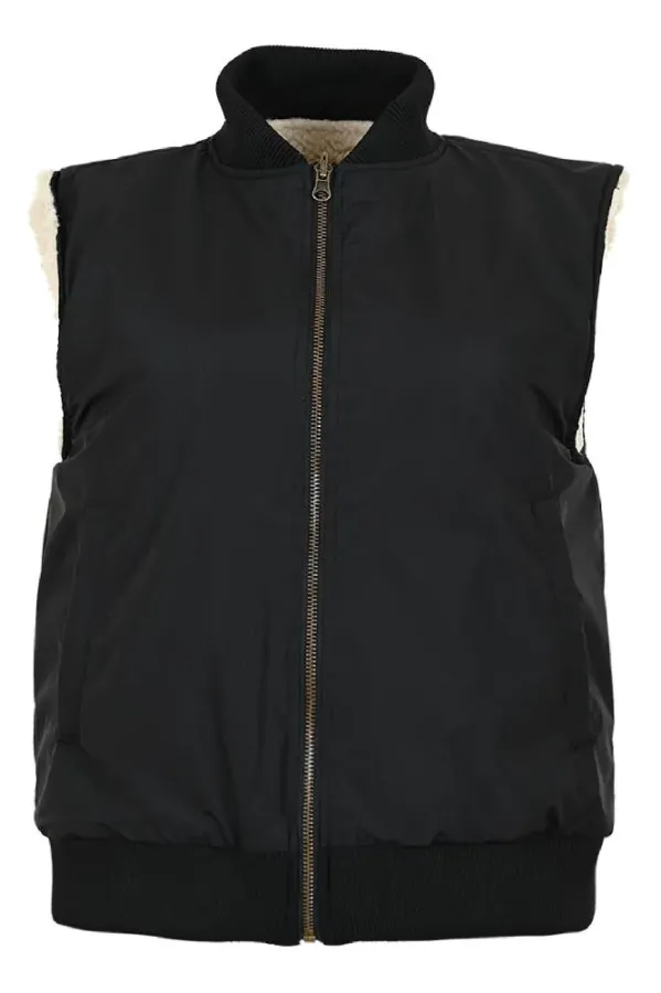 Maicazz_Petty_Vest_Ecru__Zwart