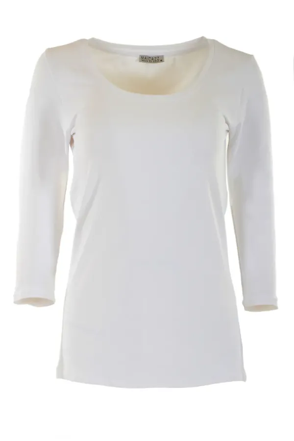 Maicazz_TOSCANE_3_4_Shirt__Offwhite