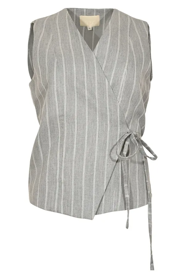 ZIZO_Sophia_Gilet_Silver_Stripe