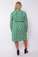 EXXCELLENT_Valencia_jurk_Zand_Bladgroen_2