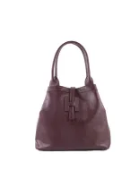 GIULIANO_Echt_Lederen_Handtas_Bordeaux