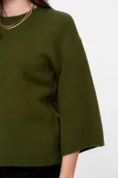 Geisha_Pullover_3_4_Sleeves_Green_1