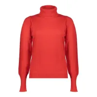 Geisha_Pullover_Col_Pleated_Shouders_Red