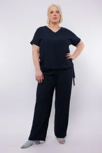 EXXCELLENT_Ursula_Pants_Navy
