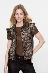 Geisha_Gilet_animal_print_Brown_2