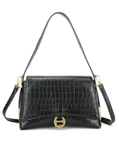 GIULIANO_Giuliano_Kunstlederen_schoudertas_Zwart_