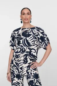 Geisha_Top_Flower_Navy_OffWhite